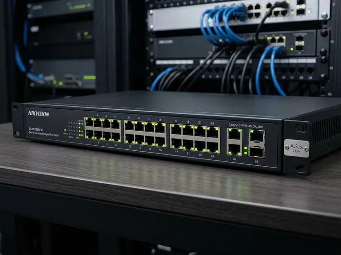 Switch POE Não Gerido Fast Ethernet de 24 Portas