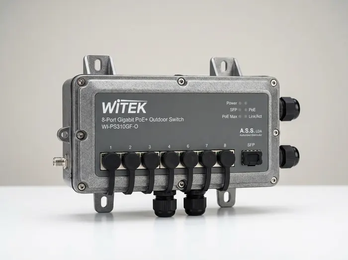 WI-PCES306G-O - Switch PoE Externo à Prova d'Água Witek 4 Portas